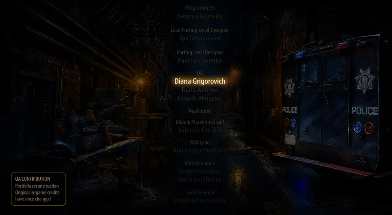 Fatal Evidence 4 in-game credits