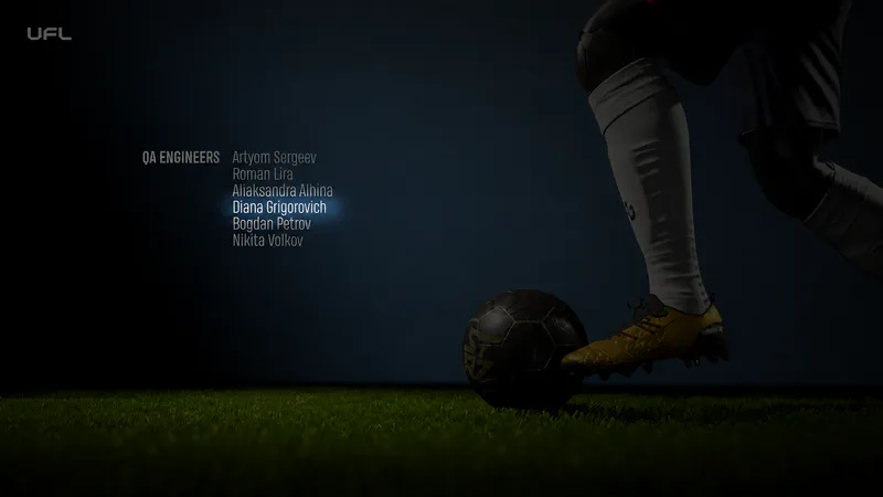 UFL in-game credits